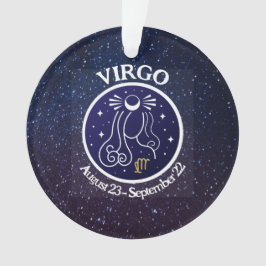 Virgo Zodiac Design Acrylic Ornament