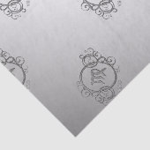 Virgo Zodiac Design Silber Seidenpapier (Ausschnitt)