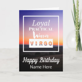 Virgo Zodiac Fun Charakteristika Geburtstag Karte