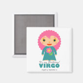 Virgo Zodiac für Kinder Magnet (Vorderseite/Rückseite)