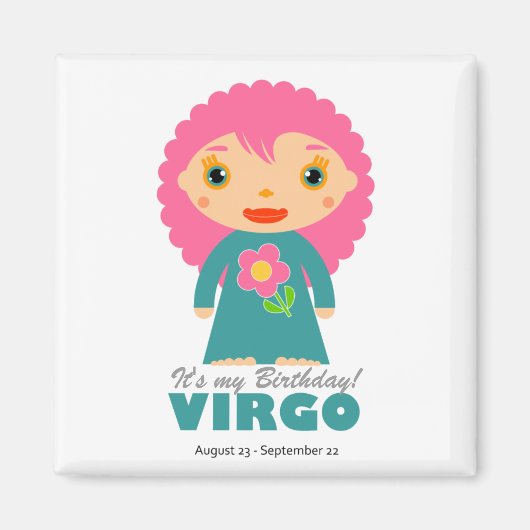Virgo Zodiac für Kinder Magnet (Vorne)