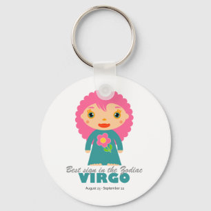 Virgo Zodiac für Kinder Schlüsselanhänger