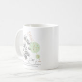 Virgo zodiac Geburtsmonat Geburtstag Blume Kaffeetasse (Vorderseite Links)