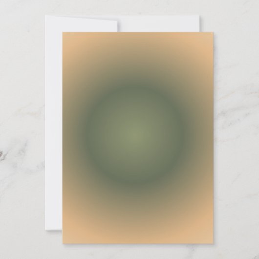 Virgo Zodiac, grünbraune Aura Gradient Feiertagskarte (Vorderseite)
