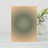 Virgo Zodiac, grünbraune Aura Gradient Feiertagskarte (Stehend Vorderseite)