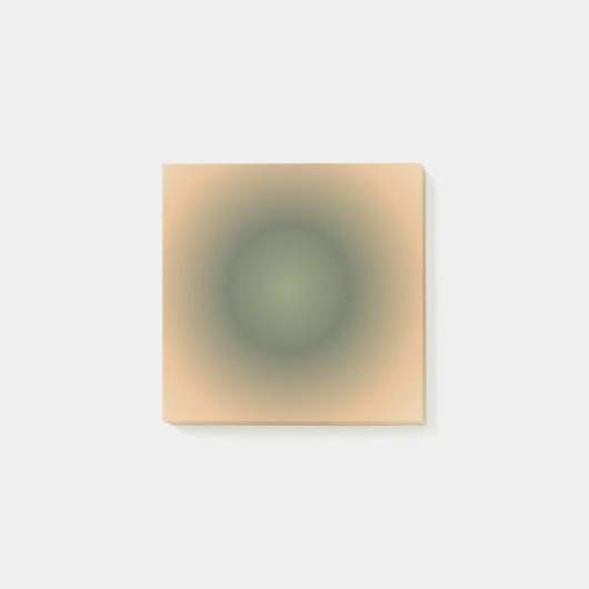 Virgo Zodiac, grünbraune Aura Gradient Post-it Klebezettel (Vorderseite)
