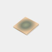 Virgo Zodiac, grünbraune Aura Gradient Post-it Klebezettel (angewinkelt)