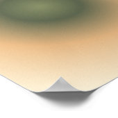 Virgo Zodiac, grünbraune Aura Gradient Poster (Ecke)