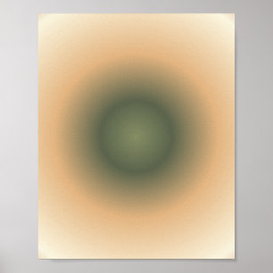 Virgo Zodiac, grünbraune Aura Gradient Poster