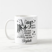 Virgo Zodiac Horoscope Individuelle Name Kaffeetasse (Links)