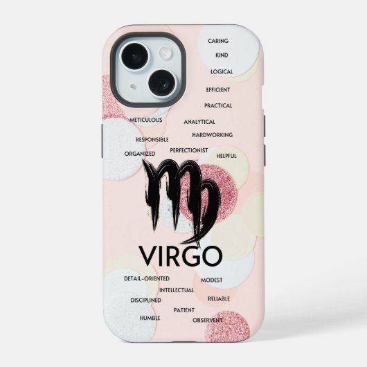 Virgo Zodiac Horoskop Girls iPhone 15 Hülle (Rückseite)