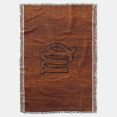 Virgo Zodiac in Mahogany wood style Decke (Vorderseite Vertikal)