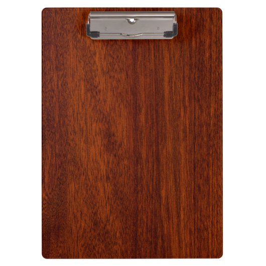 Virgo Zodiac in Mahogany wood style Klemmbrett (Vorderseite)