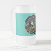 Virgo Zodiac individuell anpassbar Mattglas Bierglas (Vorderseite Links)