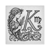virgo Zodiac  (K) Gummistempel (Prägung)