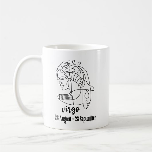 Virgo, Zodiac Kaffeetasse (Links)