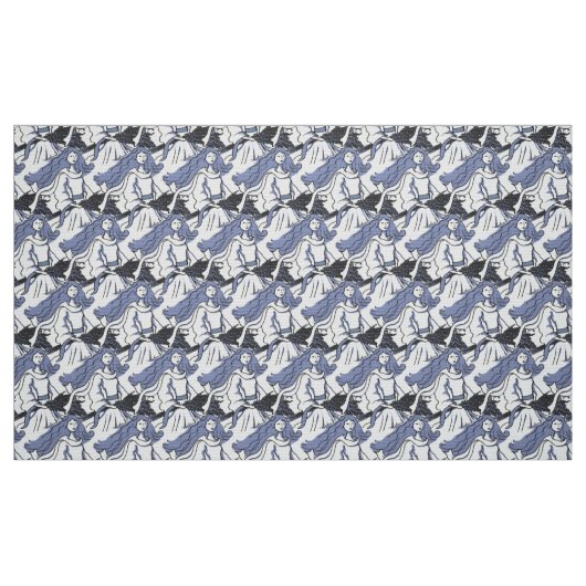 Virgo Zodiac Kunstmuster Stoff (Fat Quarter (45,7 x 55,9 cm))