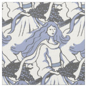 Virgo Zodiac Kunstmuster Stoff (Nahaufnahme)