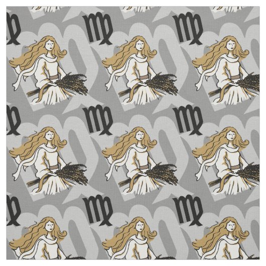 Virgo Zodiac Kunstmuster Stoff (Muster)