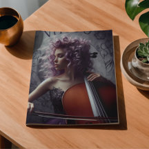 Virgo Zodiac Musician Cello Decoupage