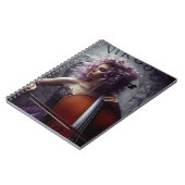 Virgo Zodiac Musician Cello Notizblock (Linke Seite)