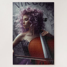 Virgo Zodiac Musician Cello Puzzle