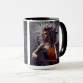 Virgo Zodiac Musician Cello Tasse (VorderseiteRechts)