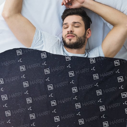 Virgo Zodiac Namenskonstellation Astrologie Fleecedecke