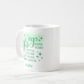 Virgo Zodiac Personalisierte Merkmale Horoskop Kaffeetasse (Vorderseite Links)