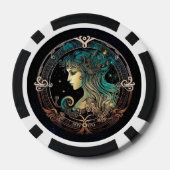 Virgo Zodiac Poker Chips - Astrologie Game Night (Rückseite)