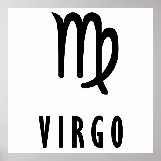 Virgo zodiac poster (Vorne)