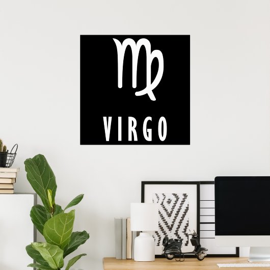 Virgo zodiac poster (Heimbüro)
