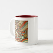 Virgo Zodiac Retro Tasse (Vorderseite Links)