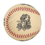 Virgo Zodiac Rustic Baseball (Vorderseite Links)