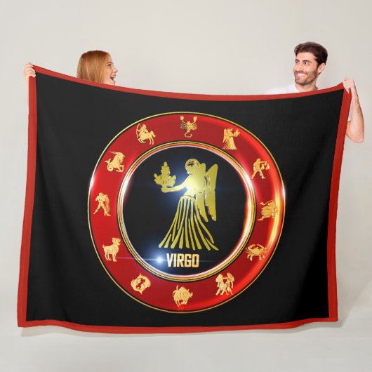 Virgo Zodiac Sign Astrologie Fleece Blanket (Beispiel)