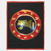 Virgo Zodiac Sign Astrologie Fleece Blanket (Vorderseite)