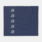 Virgo Zodiac Sign auf Navy Blue Decor Fleecedecke (Vorderseite (Horizontal))