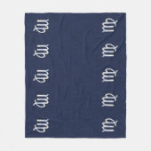 Virgo Zodiac Sign auf Navy Blue Decor Fleecedecke (Vorderseite)