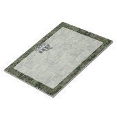 Virgo Zodiac Sign auf Olive Green Digital Camoufla Notizblock (angewinkelt)
