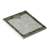 Virgo Zodiac Sign auf Olive Green Digital Camoufla Notizblock (angewinkelt)