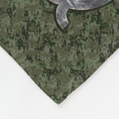 Virgo Zodiac Sign auf Woodland Digital Camouflage Fleecedecke (Ecke)