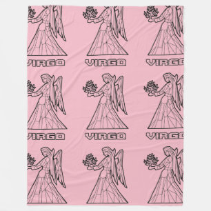 Virgo Zodiac Sign BlanketTransparent) Fleecedecke