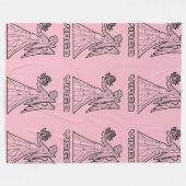 Virgo Zodiac Sign BlanketTransparent) Fleecedecke (Vorderseite (Horizontal))