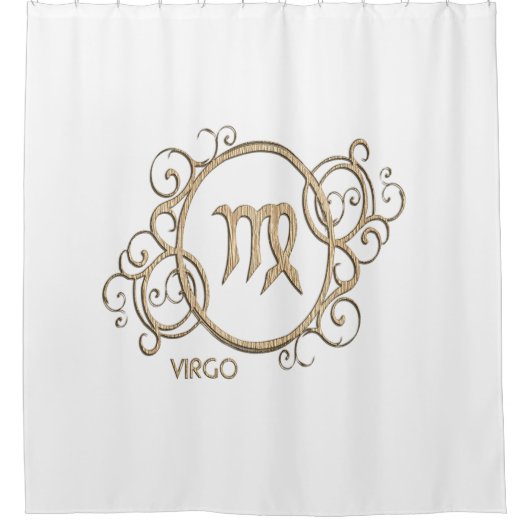 Virgo Zodiac Sign Duschvorhang (Vorderseite)