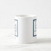 Virgo Zodiac Sign Fusion Zitat Blue & White Geburt Kaffeetasse (Mittel)