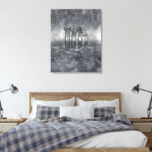 Virgo Zodiac Sign Grunge gestörter Stil Leinwanddruck (Insitu (Schlafzimmer))