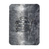 Virgo Zodiac Sign Grunge gestörter Stil Magnet (Vertikal)