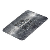 Virgo Zodiac Sign Grunge gestörter Stil Magnet (Linke Seite)