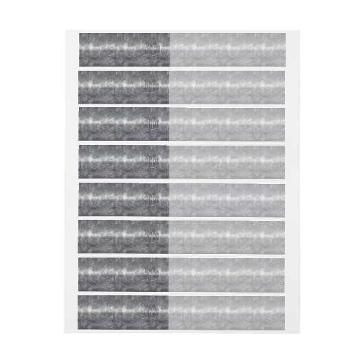 Virgo Zodiac Sign Grunge gestörter Stil Rundum-Adressaufkleber (Bogen)