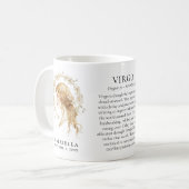 Virgo Zodiac Sign Horoscope Personalized Gift Kaffeetasse (Vorderseite Links)